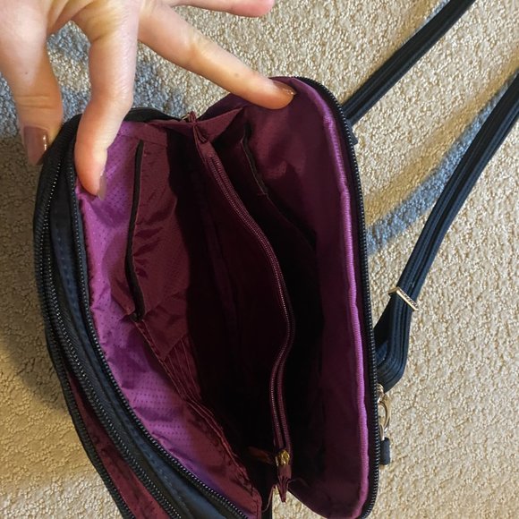 Travelon Black Crossbody Anti-Theft Travel Purse - Picture 6 of 9